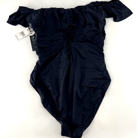 La Blanca Island Goddess Off Shoulder Ruffle One Piece Swimsuit 16 - Picture 5 of 12